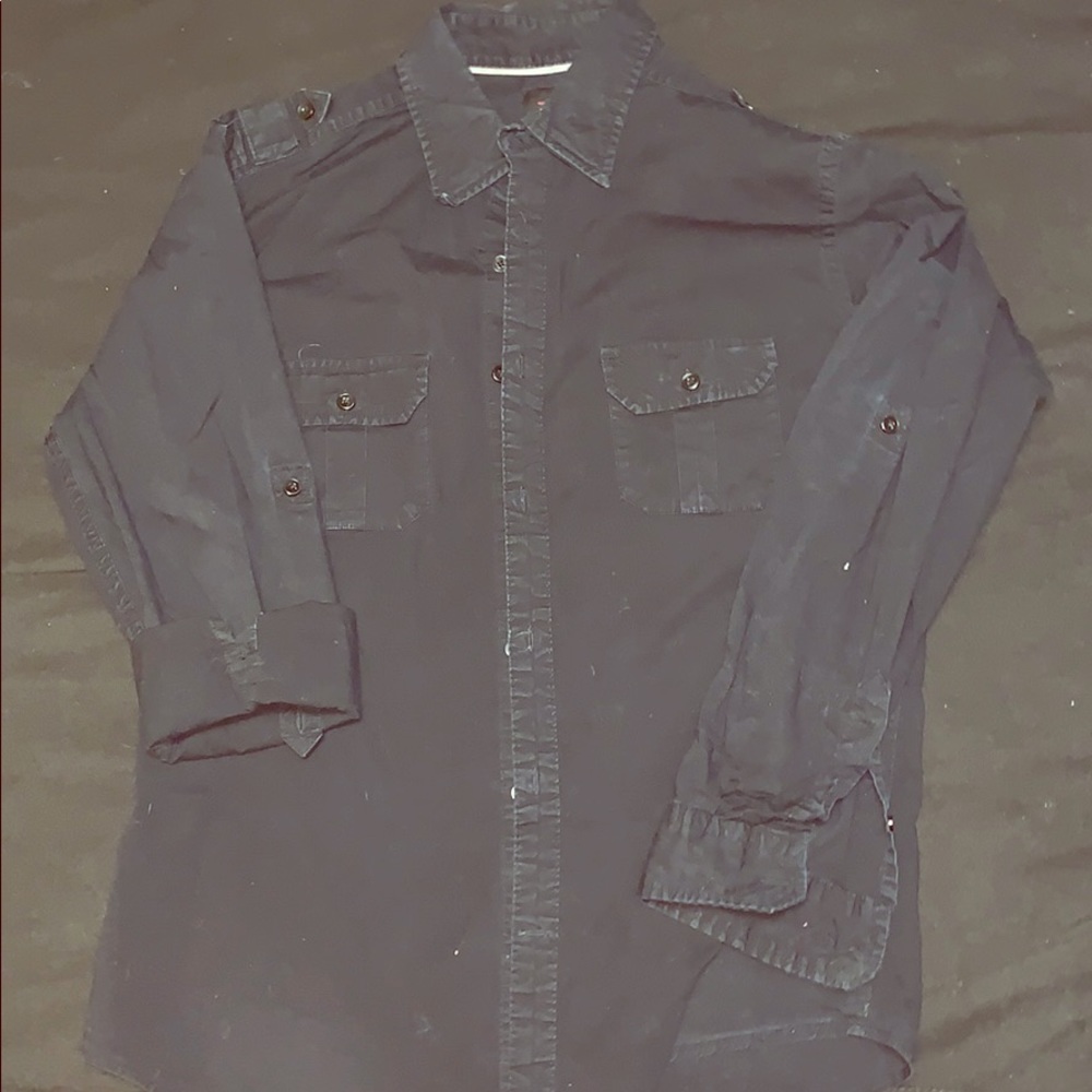JF J.Ferrar Long Sleeve Dress Shirt